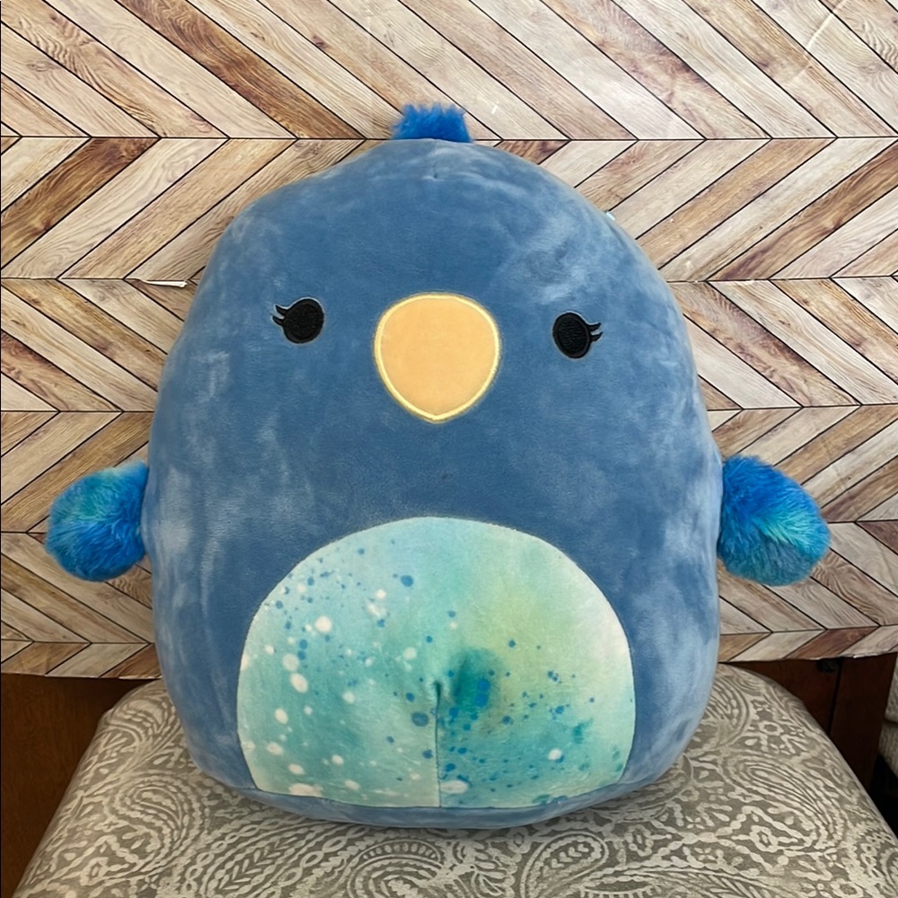 Squishmallows Zipp Blue Parrot Plush‎ Toy Stuffed Animal 11 Inch